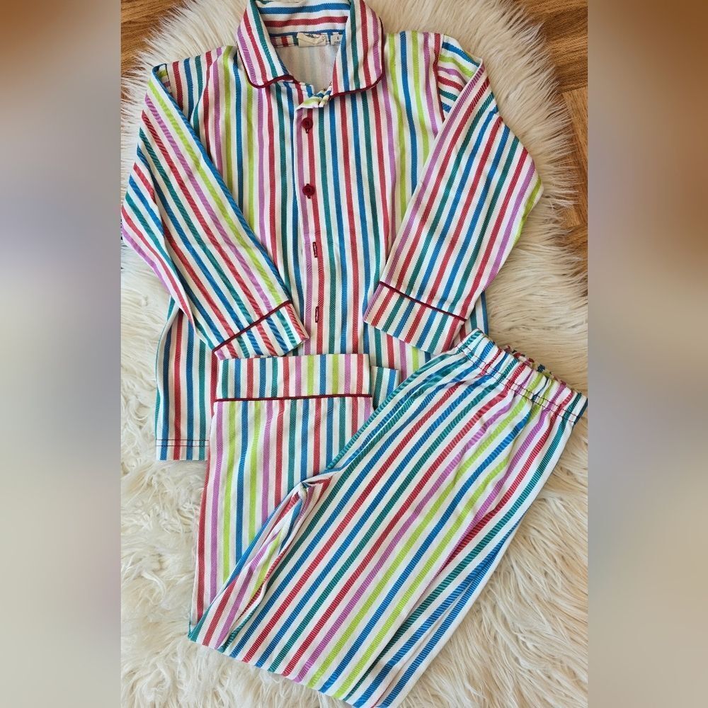 Flannel Pajama Sets with Classic Stripes
